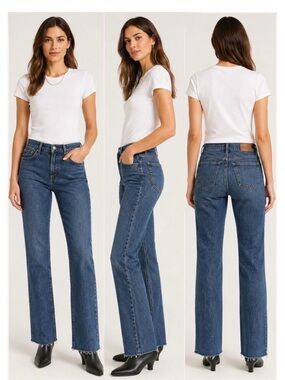 J. Crew Dark Blue Boot-Cut Jeans
